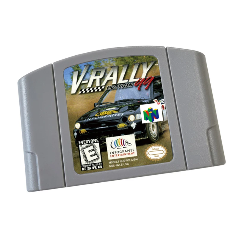 N64 games Cartridge V-Rally Edition 99-64 NTSC Version Retro Games reconstructed
N64 games Cartridge V-Rally Edition 99-64 NTSC Version Retro Games reconstructed