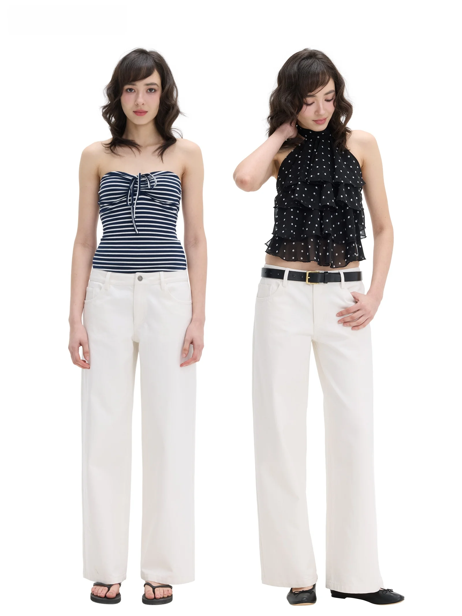 Low-Waist Wide-Leg Straight Casual Cotton Denim Pants in Khaki Color Sweet Style Short Length Single Piece Spring Fashion
Low-Waist Wide-Leg Straight Casual Cotton Denim Pants in Khaki Color Sweet Style Short Length Single Piece Spring Fashion
