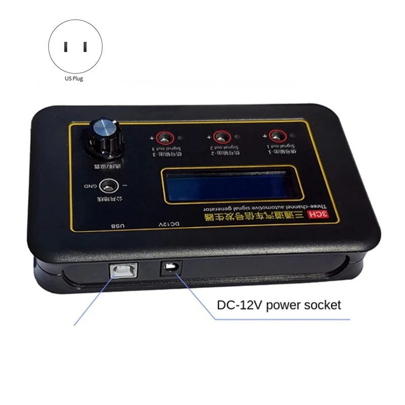 ABYC AM-3CH Three Channel Automobile Signal Generator Crankshaft Camshaft Sensor Simulator Car ECU Computers Tester US Plug
ABYC AM-3CH Three Channel Automobile Signal Generator Crankshaft Camshaft Sensor Simulator Car ECU Computers Tester US Plug
