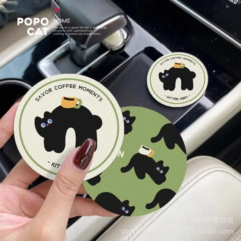 Mori kitten car coaster leather coaster new car central control water cup mat non-slip mat advanced car interior
Mori kitten car coaster leather coaster new car central control water cup mat non-slip mat advanced car interior