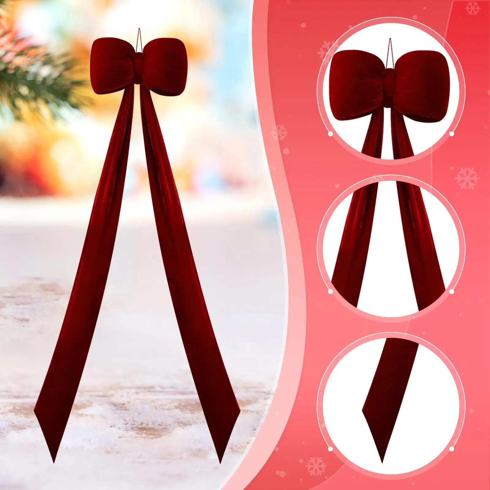 Bow Christmas Tree Ornament Xmas Tree Decor 59 inch Decorative Multifunctional Photo Prop for Indoor Holiday Ceremony Bar Car
Bow Christmas Tree Ornament Xmas Tree Decor 59 inch Decorative Multifunctional Photo Prop for Indoor Holiday Ceremony Bar Car