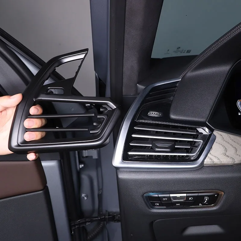 For BMW X5 G05 X6 G06 2019-2022 ABS Matte Black Car Dashboard Side Air Outlet Frame Cover Trim Sticker Car Accessories
For BMW X5 G05 X6 G06 2019-2022 ABS Matte Black Car Dashboard Side Air Outlet Frame Cover Trim Sticker Car Accessories