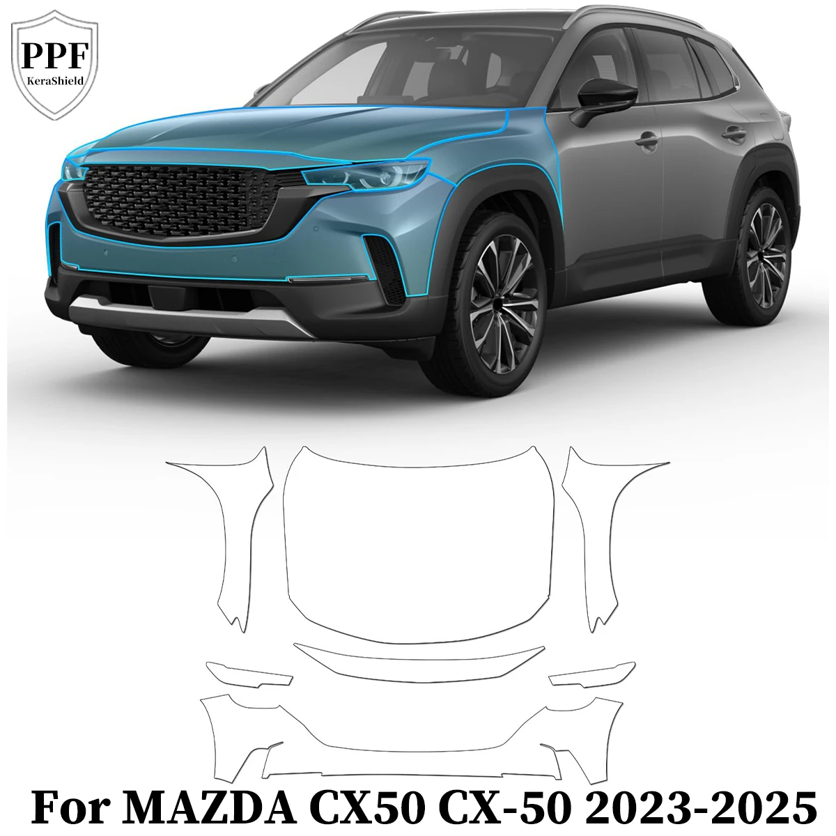 Car TPU Paint Protection Film For MAZDA CX50 CX-50 2023-2025 Pre-cut PPF Anti-Scratch Clear Cover Resistant Kit Auto Accessories
Car TPU Paint Protection Film For MAZDA CX50 CX-50 2023-2025 Pre-cut PPF Anti-Scratch Clear Cover Resistant Kit Auto Accessories