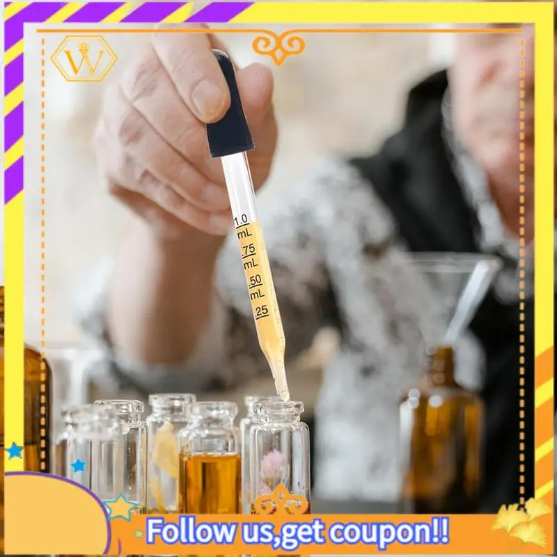 Latest-10 Pack Glass Eye Droppers - Curved And Straight Tips, 1 ML Pipette Droppers For Crafts, Measuring And Eyedroppers
Latest-10 Pack Glass Eye Droppers - Curved And Straight Tips, 1 ML Pipette Droppers For Crafts, Measuring And Eyedroppers