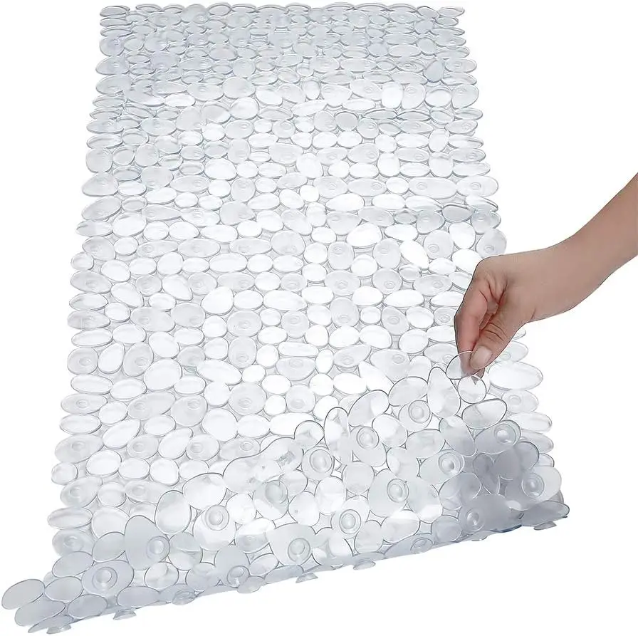 Anti Slip Bath Mat for Bathtub Shower with Suction Cups 16x35 Inches Clear
Anti Slip Bath Mat for Bathtub Shower with Suction Cups 16x35 Inches Clear