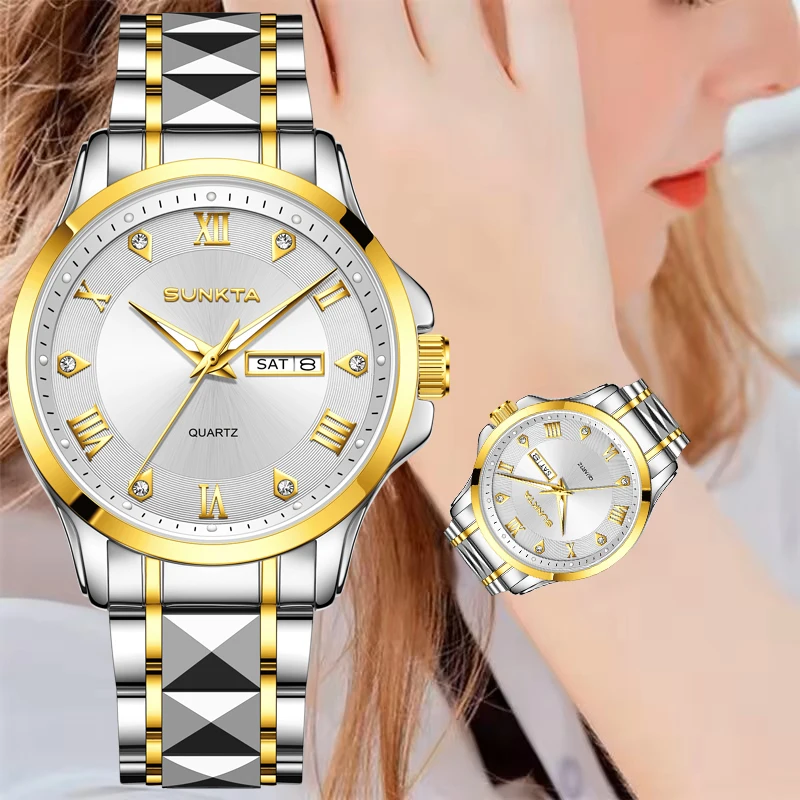 SUNKTA Casual Sport Watch For Women Fashion New Luxury Diamond Ladies Quartz Wristwatch Waterproof Date Women's Bracelet Watches
SUNKTA Casual Sport Watch For Women Fashion New Luxury Diamond Ladies Quartz Wristwatch Waterproof Date Women's Bracelet Watches