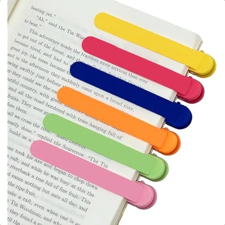 6pcs Automatic Bookmark Silicone Book Marks for Reading Women Men Book Lovers Cute Unique Book Markers for Reading Reading Acce
6pcs Automatic Bookmark Silicone Book Marks for Reading Women Men Book Lovers Cute Unique Book Markers for Reading Reading Acce