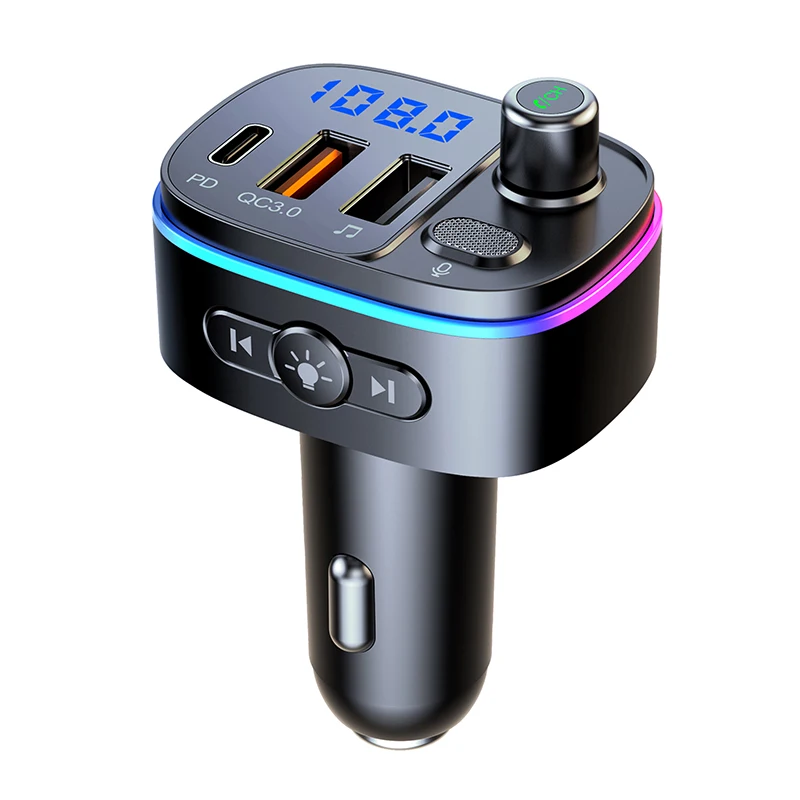 Bluetooth FM Transmitter with 20W PD Fast Charging - Crystal-Clear Audio, Noise-Canceling Mic for Calls, Plug & Play in Seconds
Bluetooth FM Transmitter with 20W PD Fast Charging - Crystal-Clear Audio, Noise-Canceling Mic for Calls, Plug & Play in Seconds