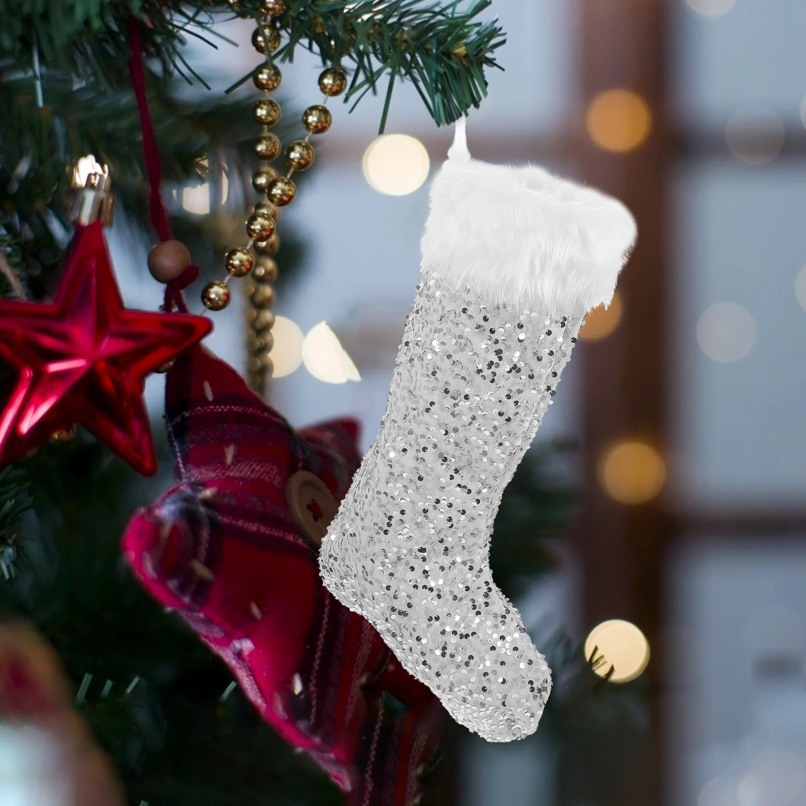 Christmas Stocking Gift Bag Super Large Xmas Candy Storage Hanging Decor For Fireplace Staircase Party Xmas Party Small Decor
Christmas Stocking Gift Bag Super Large Xmas Candy Storage Hanging Decor For Fireplace Staircase Party Xmas Party Small Decor