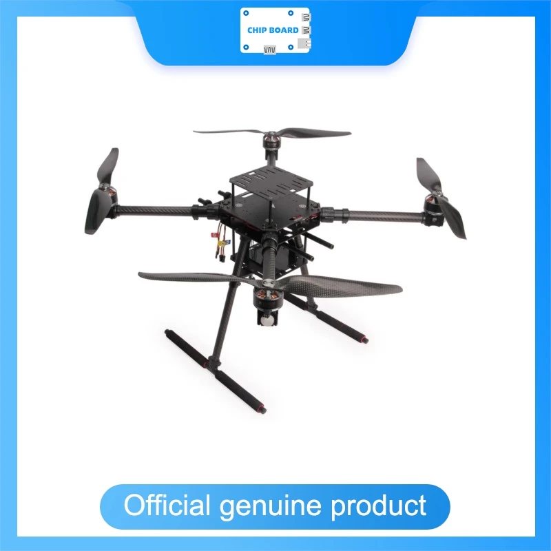 X650 ARF Drone Kit Carbon Fiber Frame Foldable Arms Preinstalled Motors ESCs LEDs XT30 PDB Raspberry Pi Jetson Compatible