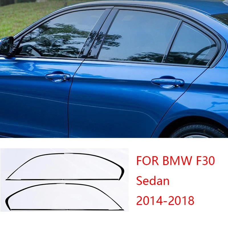 FIT FOR BMW 3 Series sedan F30 2013-2018 G20 2020-2024 black Exterior Window Molding Strip Sill side Cover Trim Chrome delete
FIT FOR BMW 3 Series sedan F30 2013-2018 G20 2020-2024 black Exterior Window Molding Strip Sill side Cover Trim Chrome delete