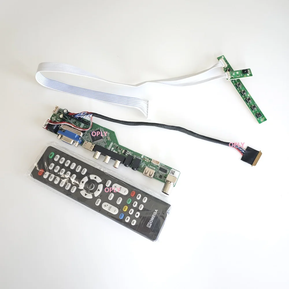 Комплект платы контроллера телевизора для B156XW06 B156XW03 B156XW04 1366x768 15,6 дюйма HDMI-совместимый RF USB AV VGA аудио светодиодный экран монитора
Комплект платы контроллера телевизора для B156XW06 B156XW03 B156XW04 1366x768 15,6 дюйма HDMI-совместимый RF USB AV VGA аудио светодиодный экран монитора