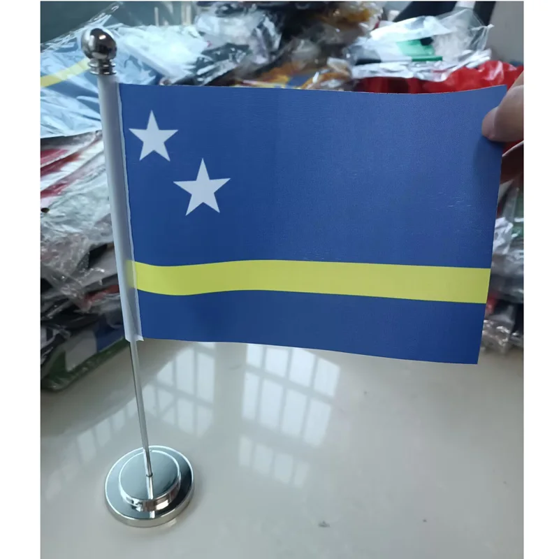 aerlxemrbrae 14x21cm Office Desk Flag Of Curacao Caribbean Island Netherlands Kingdom National banner
aerlxemrbrae 14x21cm Office Desk Flag Of Curacao Caribbean Island Netherlands Kingdom National banner