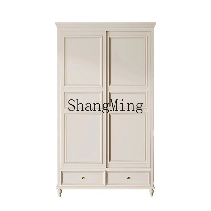 ZYY push-pull wardrobe master bedroom pure solid wood simple small apartment rural storage wardrobe milky white.
ZYY push-pull wardrobe master bedroom pure solid wood simple small apartment rural storage wardrobe milky white.