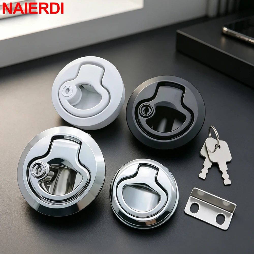 NAIERDI 2 Pieces Flush Boat Hatch, Slam Latch Hatch Round Pull Marine,Latch Locking for Boat,Handle Round Deck Hatch
NAIERDI 2 Pieces Flush Boat Hatch, Slam Latch Hatch Round Pull Marine,Latch Locking for Boat,Handle Round Deck Hatch