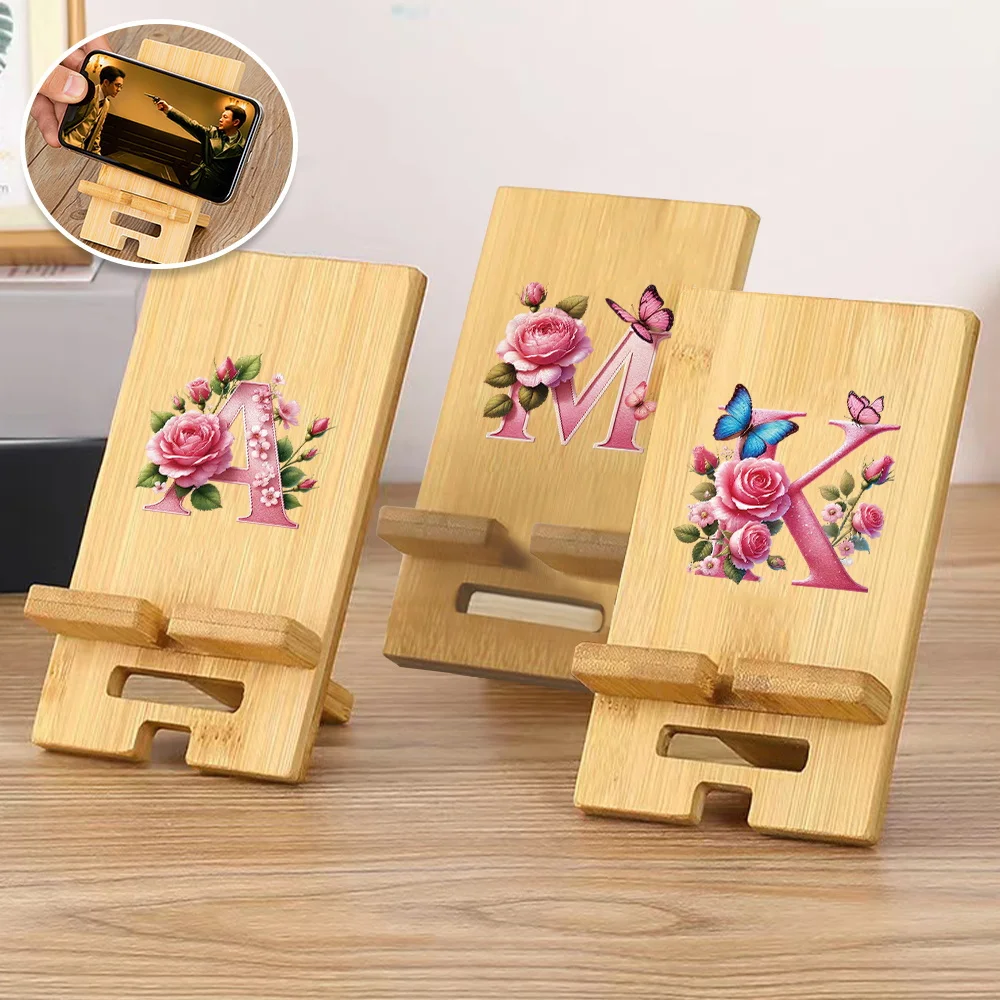 Portable Simple Phone Holder Universal Desktop Phone Holder Pink Butterfly Initial Name 26 Letters Pattern
Portable Simple Phone Holder Universal Desktop Phone Holder Pink Butterfly Initial Name 26 Letters Pattern