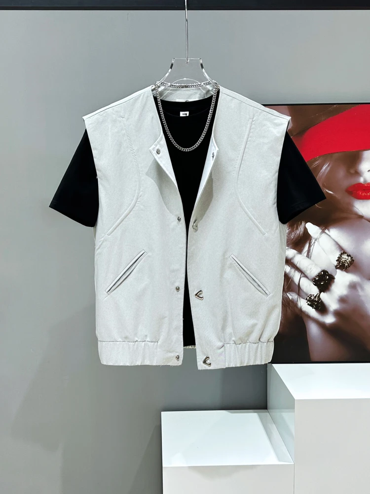 Мужская повседневная свободная майка-безрукавка в стиле байкер с молнией, модная летняя молодежная модель, цветная
Мужская повседневная свободная майка-безрукавка в стиле байкер с молнией, модная летняя молодежная модель, цветная