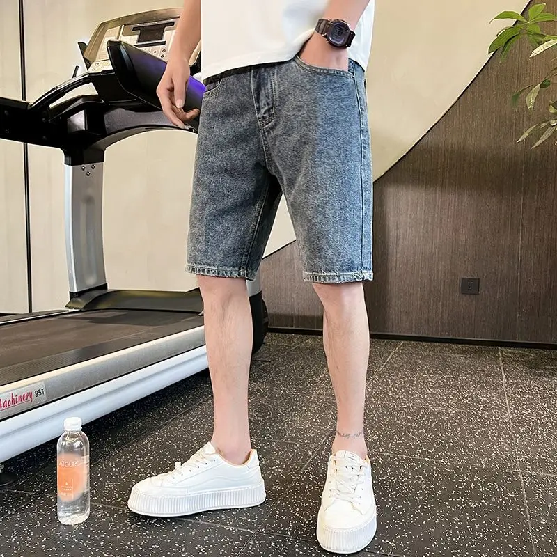 Men's Short Jeans Pants Blue Straight Male Denim Shorts Designer Popular Original Trend 2025 Distressed Y2k Fashion Cowboy Retro
Men's Short Jeans Pants Blue Straight Male Denim Shorts Designer Popular Original Trend 2025 Distressed Y2k Fashion Cowboy Retro
