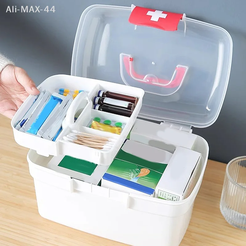 Large Capacity Portable Medicine Storage Box - Family Hand First Aid Kit Travel Emergency Chest Simple Organization
Large Capacity Portable Medicine Storage Box - Family Hand First Aid Kit Travel Emergency Chest Simple Organization