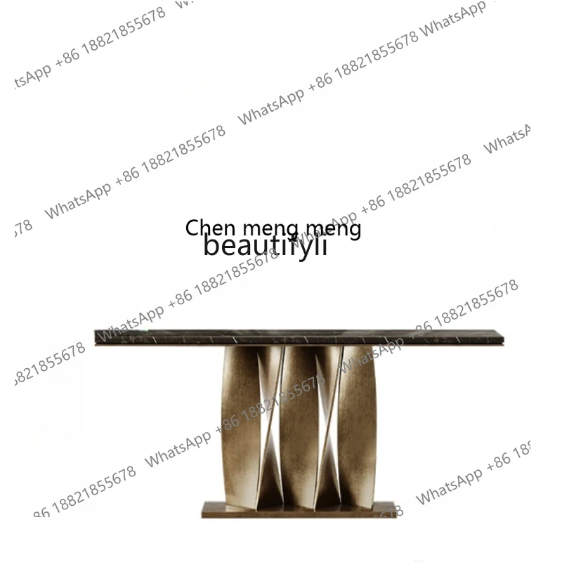 X Italian light luxury entrance table, living room decoration marble rock slab end view table, simple entry plan
X Italian light luxury entrance table, living room decoration marble rock slab end view table, simple entry plan