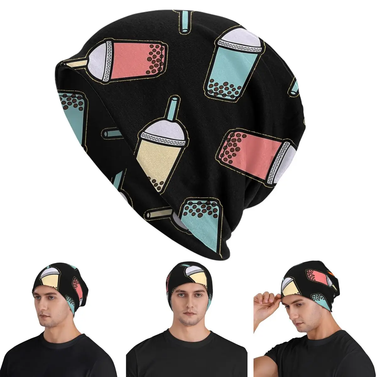 Bubble Tea Pattern Skullies Beanies Hats Warm Autumn Winter Outdoor Cap Knitted Bonnet Caps for Men Women Adult
Bubble Tea Pattern Skullies Beanies Hats Warm Autumn Winter Outdoor Cap Knitted Bonnet Caps for Men Women Adult