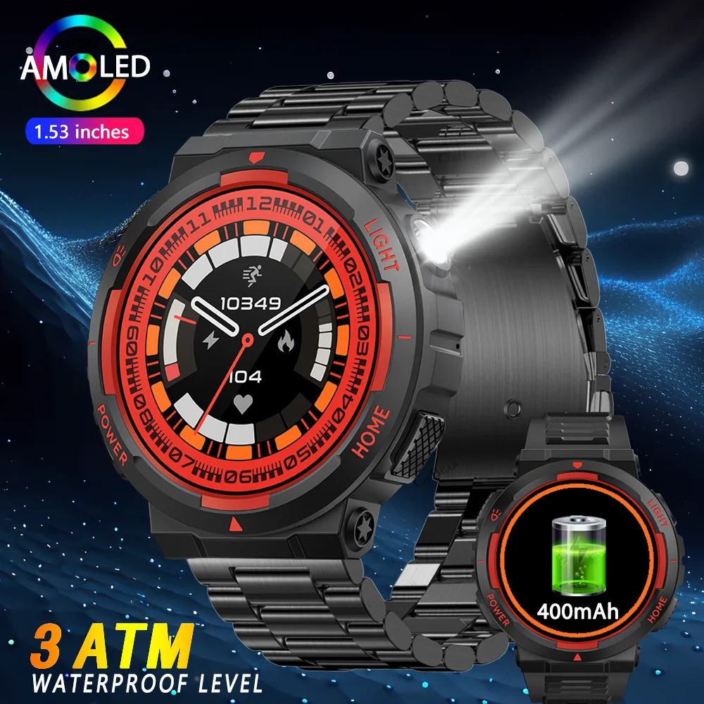 For Huawei Smartwatch Men 5ATM Waterproof Outdoor Sport LED Flashlight Sport Mode Heart Rate Monitor Bluetooth Call Smart Watch
For Huawei Smartwatch Men 5ATM Waterproof Outdoor Sport LED Flashlight Sport Mode Heart Rate Monitor Bluetooth Call Smart Watch