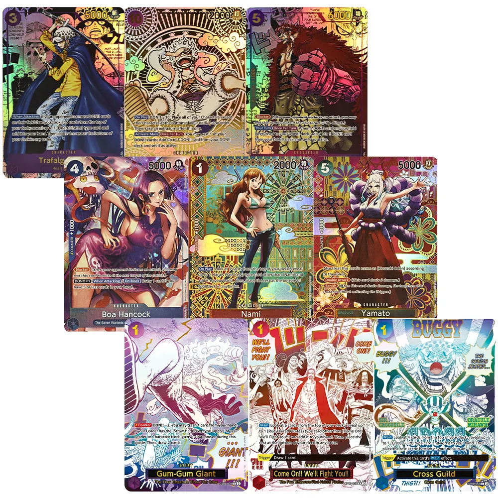 3PCS One Piece OPCG Proxy Cards Luffy Zoro Nami Ace Sanji Trafalgar Law Yamato Chopper Anime Trading Card Collectibles Gift
3PCS One Piece OPCG Proxy Cards Luffy Zoro Nami Ace Sanji Trafalgar Law Yamato Chopper Anime Trading Card Collectibles Gift