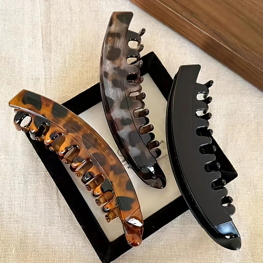 1 Large Capacity Hair Clip, Women's Banana Clip with Back Comb Suitable for Ponytails, Vertically Twisted Hair Accessories
1 Large Capacity Hair Clip, Women's Banana Clip with Back Comb Suitable for Ponytails, Vertically Twisted Hair Accessories