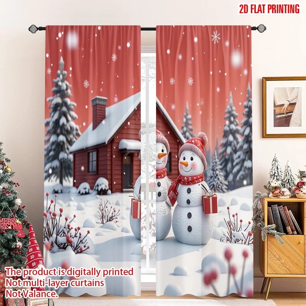 2pcs 2D flat printing Christmas Window Curtains Snowman Winter Holiday Gifts 100% Polyester Without Electricity Holiday
2pcs 2D flat printing Christmas Window Curtains Snowman Winter Holiday Gifts 100% Polyester Without Electricity Holiday
