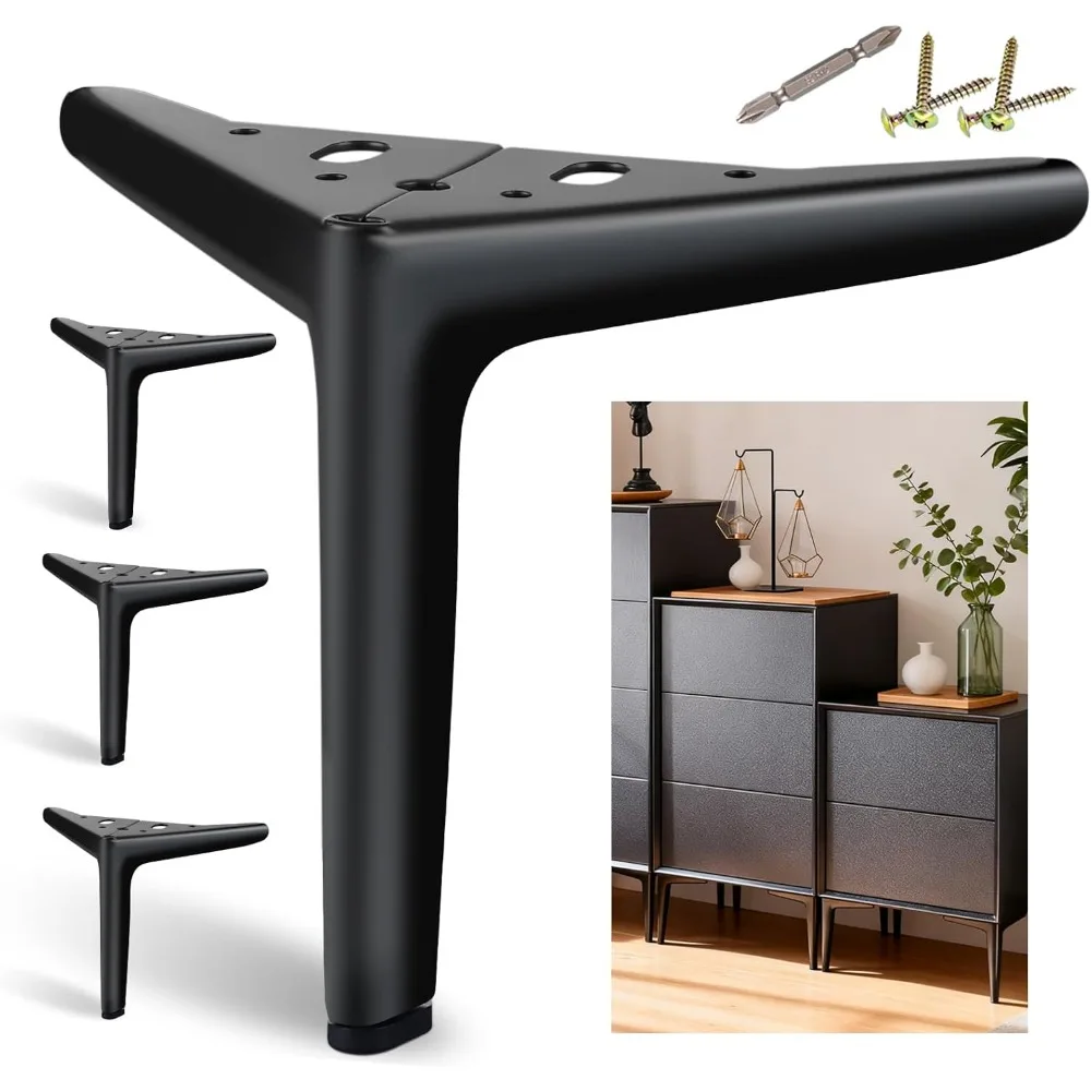6 Inch Furniture Legs Heavy Duty, Replacement Cabinet Legs for Furniture Set of 4, Matte Black Metal Legs for Cube Storage, Mode
6 Inch Furniture Legs Heavy Duty, Replacement Cabinet Legs for Furniture Set of 4, Matte Black Metal Legs for Cube Storage, Mode