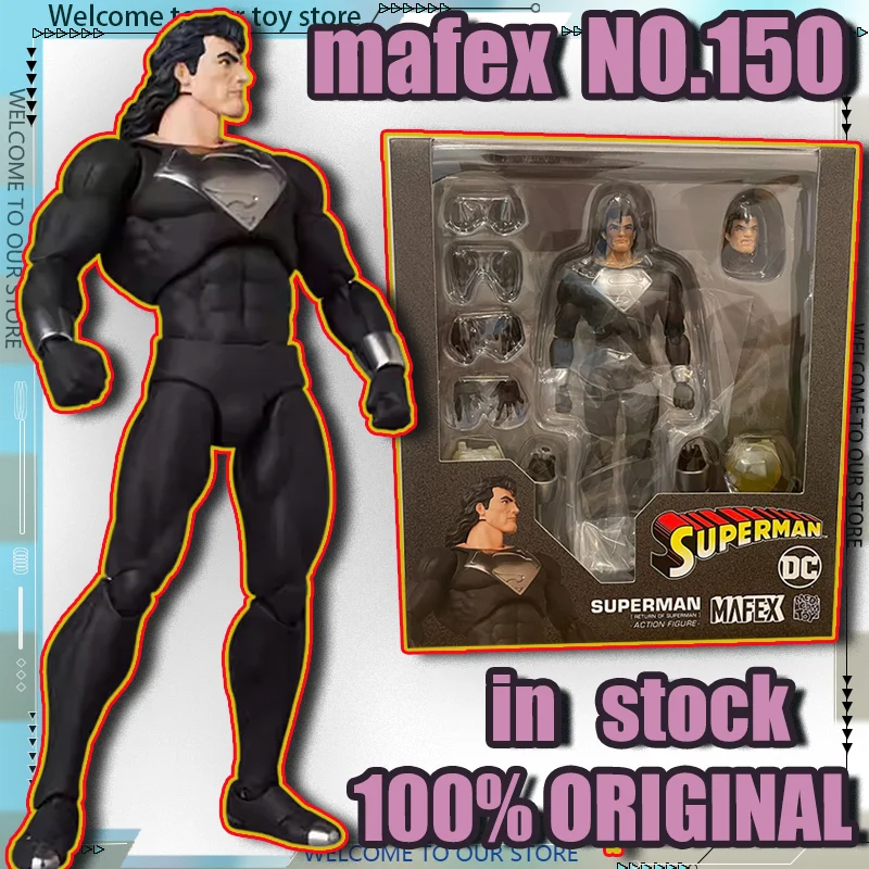 In Stock Medicom Toy Mafex No.150 SUPERMAN BLACK RETURN OF SUPERMAN Action DC Comics Articulated Figure Collect Model Toy Gifts
In Stock Medicom Toy Mafex No.150 SUPERMAN BLACK RETURN OF SUPERMAN Action DC Comics Articulated Figure Collect Model Toy Gifts
