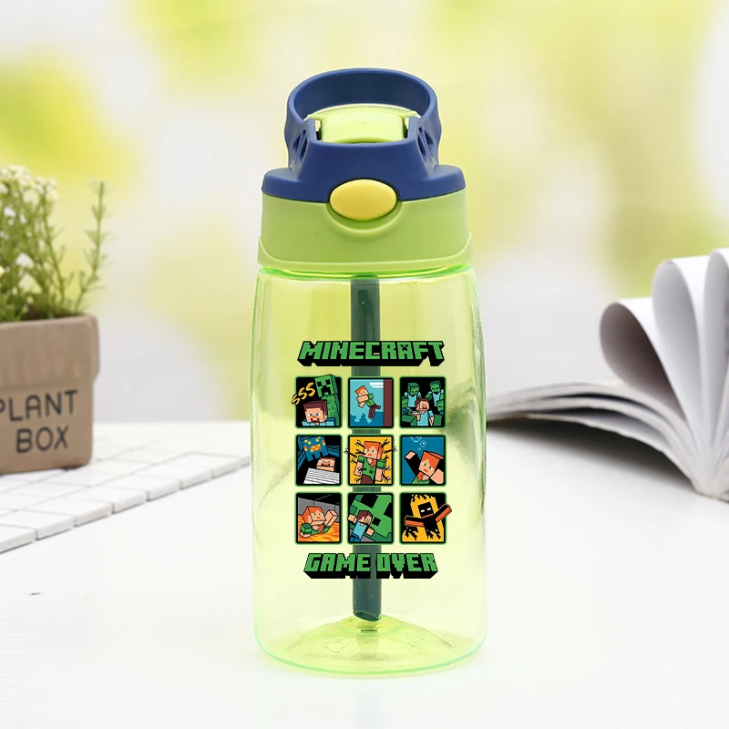 480ml Minecraftes Pixeles Water Bottles with Straw Cartoon Printed Water Cup Boys Sports Water Bottles Children Birthday Gifts
480ml Minecraftes Pixeles Water Bottles with Straw Cartoon Printed Water Cup Boys Sports Water Bottles Children Birthday Gifts