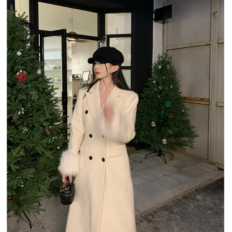 Miiiix Korean Fashion White Coat Women's Autumn/Winter High End 2023 Plush Sleeve Clip Cotton Woolen Coat Female Clothing
Miiiix Korean Fashion White Coat Women's Autumn/Winter High End 2023 Plush Sleeve Clip Cotton Woolen Coat Female Clothing