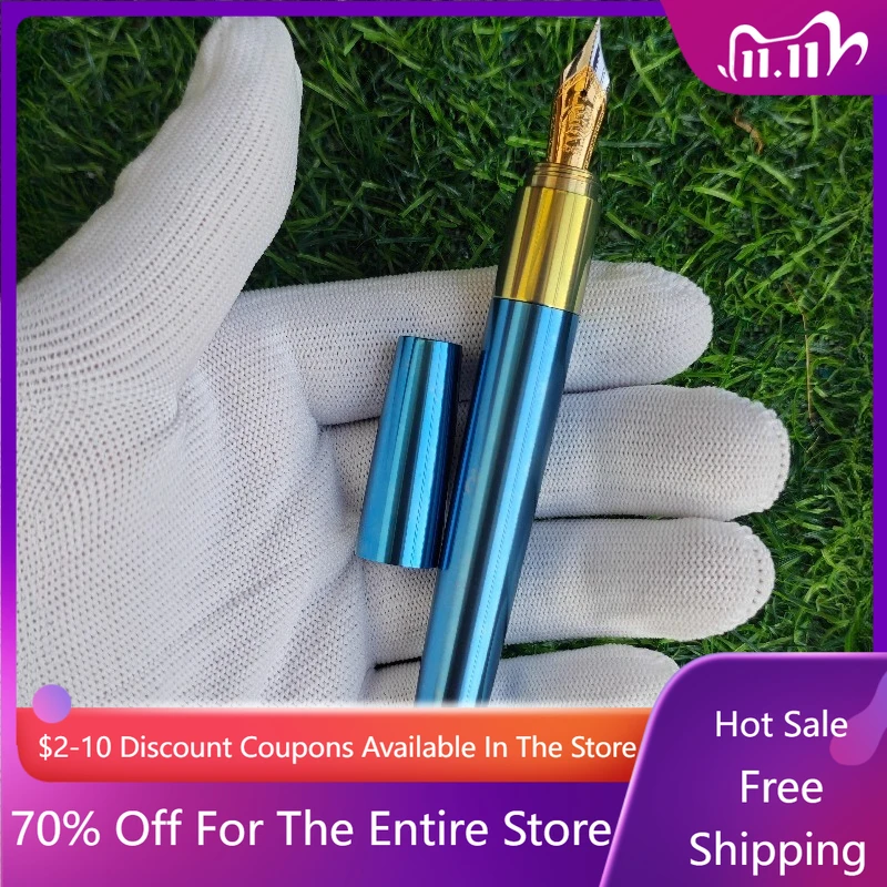 Перьевые ручки BALAOYE из стали, титанового сплава синего металла F 0,5 # 6-контактный наконечник Bock/Jinhao, современный дизайн для профессионалов, канцелярская ручка
Перьевые ручки BALAOYE из стали, титанового сплава синего металла F 0,5 # 6-контактный наконечник Bock/Jinhao, современный дизайн для профессионалов, канцелярская ручка