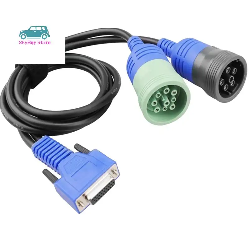Truck Y Type Cable PN 493148 6Pin + 9Pin Deutsch Adapter For Nexiq USB Link Truck Fault Detector Tool
Truck Y Type Cable PN 493148 6Pin + 9Pin Deutsch Adapter For Nexiq USB Link Truck Fault Detector Tool
