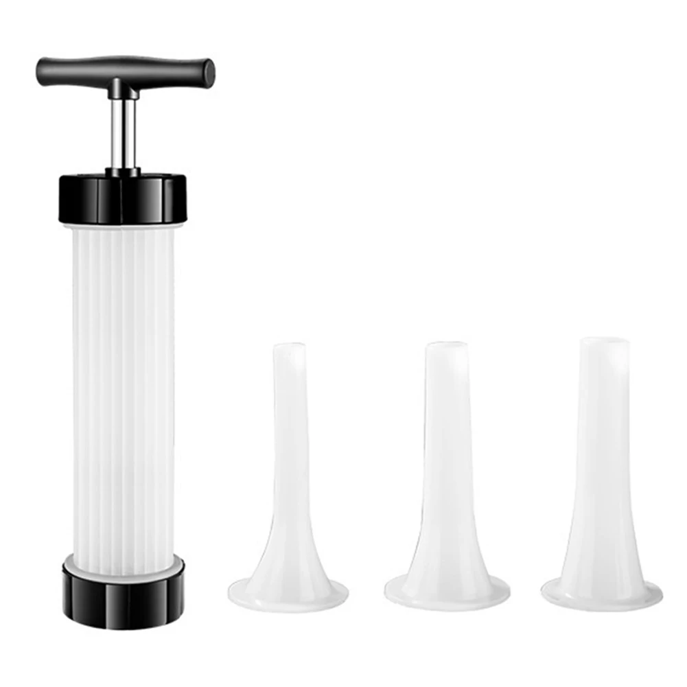 Manual Sausage Stuffer Gadget with 3 Filling Nozzles Meat Injector Tool BPA Free Suitable for Family Gatherings and Barbecues
Manual Sausage Stuffer Gadget with 3 Filling Nozzles Meat Injector Tool BPA Free Suitable for Family Gatherings and Barbecues
