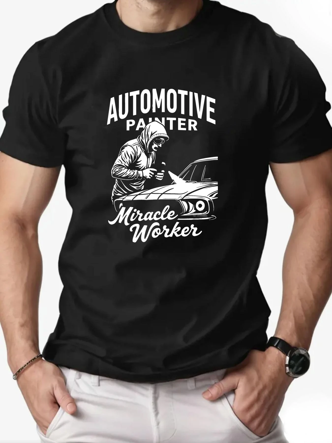 Man‘s T-shirt 100% Cotton Car repair Cartoon Printing Men Round Neck Casual Short Sleeve Summer Breathable Streetwear Top Tees
Man‘s T-shirt 100% Cotton Car repair Cartoon Printing Men Round Neck Casual Short Sleeve Summer Breathable Streetwear Top Tees