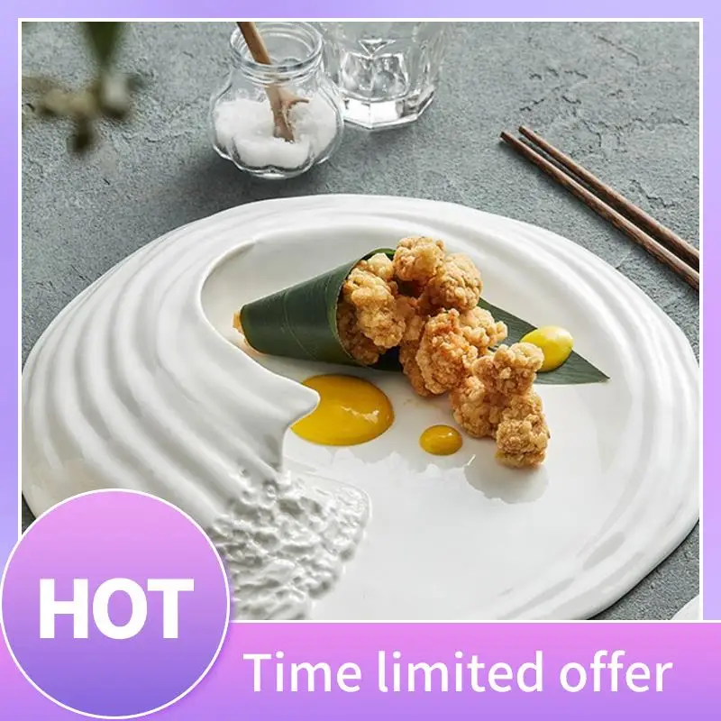 B69C Hailang Stereoscopic Tableware Special-Shaped Western Food Flat Plate High-Grade Cold Dishes Set In Hotel 10Inch Wh
B69C Hailang Stereoscopic Tableware Special-Shaped Western Food Flat Plate High-Grade Cold Dishes Set In Hotel 10Inch Wh