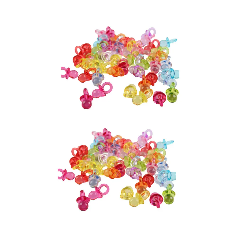 80 pcs Pacifier Toys Transparent Handle Mini Colored Safe Handle Pacifier Acrylic Newborn 3 Months Gifts
80 pcs Pacifier Toys Transparent Handle Mini Colored Safe Handle Pacifier Acrylic Newborn 3 Months Gifts