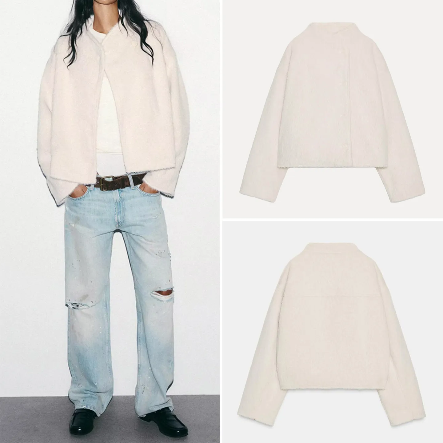 Z Women's Faionable Long Sve Double-breasted Jaet Coat Personali Quali 2025 New Sle Winter Stand Fit
Z Women's Faionable Long Sve Double-breasted Jaet Coat Personali Quali 2025 New Sle Winter Stand Fit