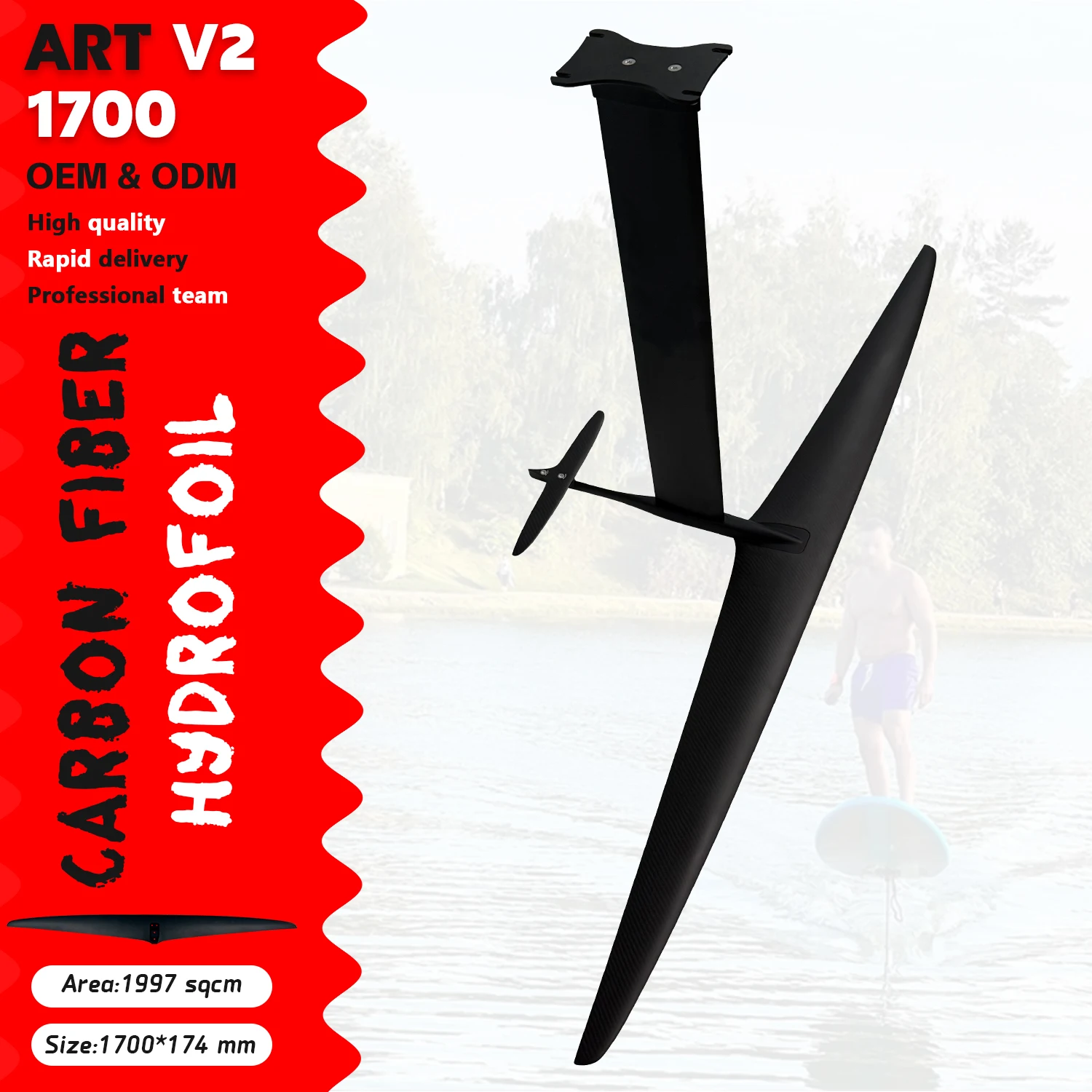 2025 Hydrofoil 1700 V2 High Performance Carbon Fiber Beginners Foil Water Play Surfing Electric Surfboard Hydrofoil
2025 Hydrofoil 1700 V2 High Performance Carbon Fiber Beginners Foil Water Play Surfing Electric Surfboard Hydrofoil