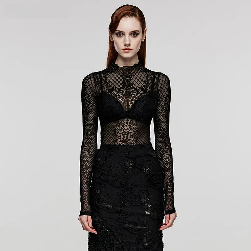 Gothic Style Hollow out T-Shirt Punk Rave Dark Simple Women's Fashion Summer Long Sleeve Crew Neck Polyester Spandex Blend
Gothic Style Hollow out T-Shirt Punk Rave Dark Simple Women's Fashion Summer Long Sleeve Crew Neck Polyester Spandex Blend