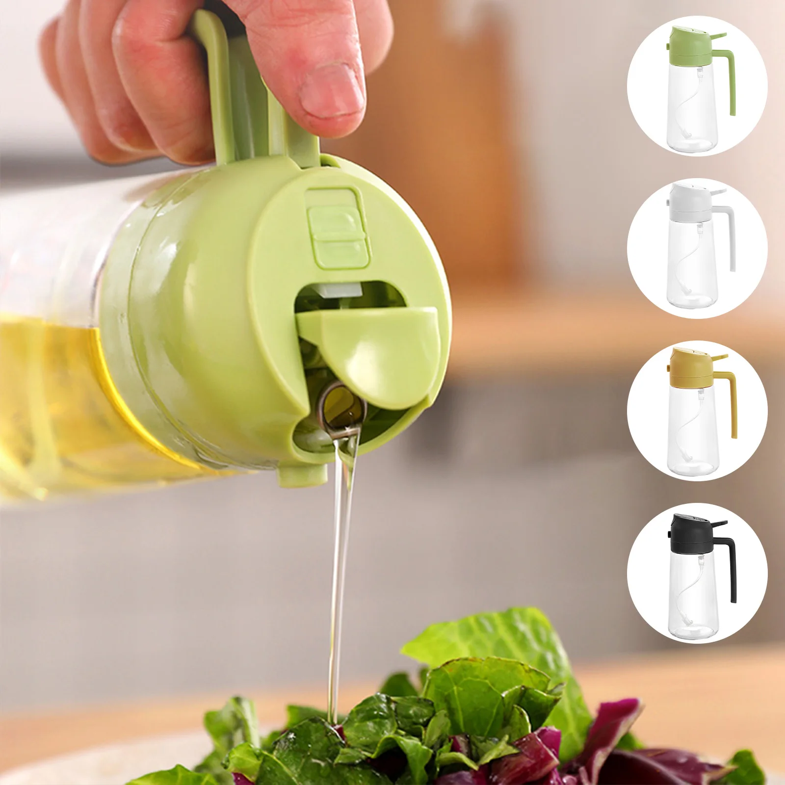 Olive Oil Dispenser Bottle 2 in 1 Clear Glass Oil Sprayer and Container 470ML Refillable Vinegar Dispenser with Automatic Cap
Olive Oil Dispenser Bottle 2 in 1 Clear Glass Oil Sprayer and Container 470ML Refillable Vinegar Dispenser with Automatic Cap