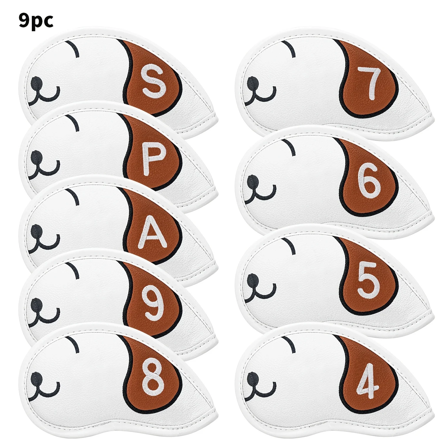 9pcs Golf Iron Covers Set Golf Club Head Cover (4-9, A, P, S) Fit Most Golf Irons
9pcs Golf Iron Covers Set Golf Club Head Cover (4-9, A, P, S) Fit Most Golf Irons