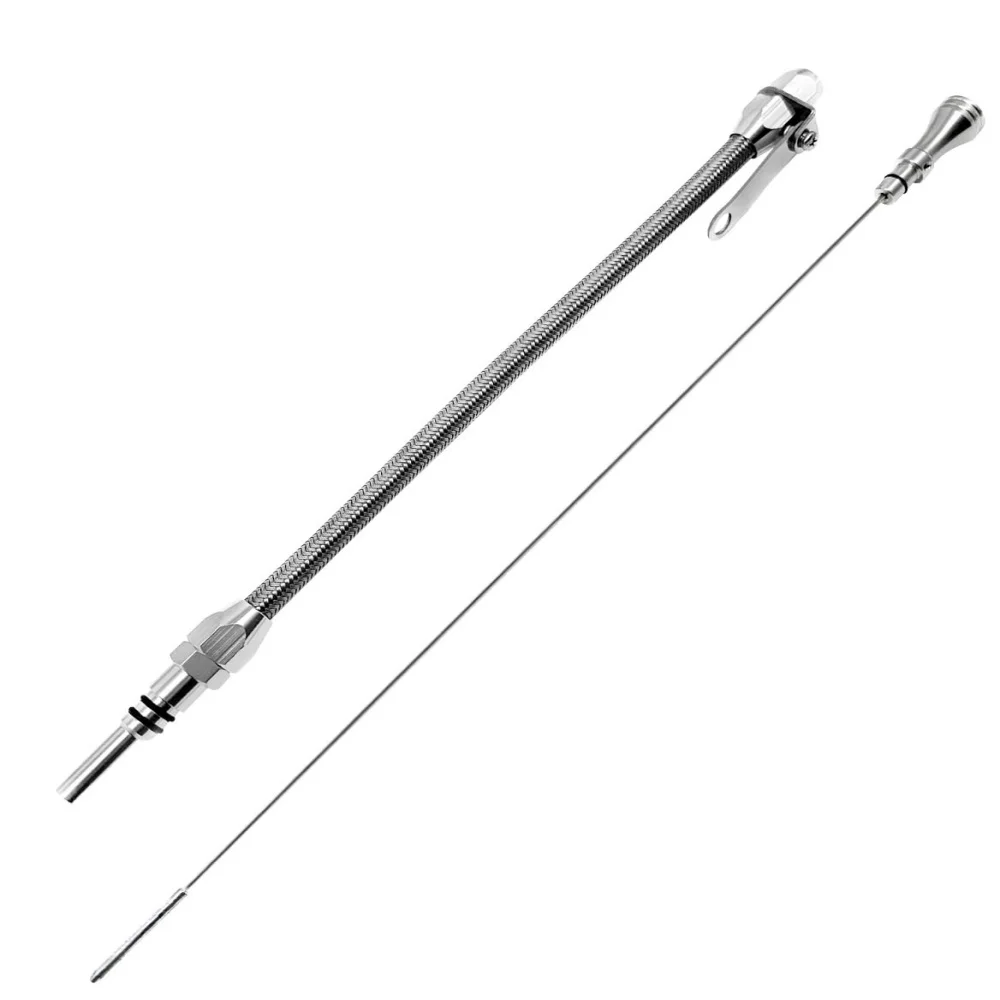 HAHAHA BBC Stainless Flexible Engine Oil Dipstick 65-91 BB Compatible with Chevy 396 427 454 502 2000 (Silver)
HAHAHA BBC Stainless Flexible Engine Oil Dipstick 65-91 BB Compatible with Chevy 396 427 454 502 2000 (Silver)