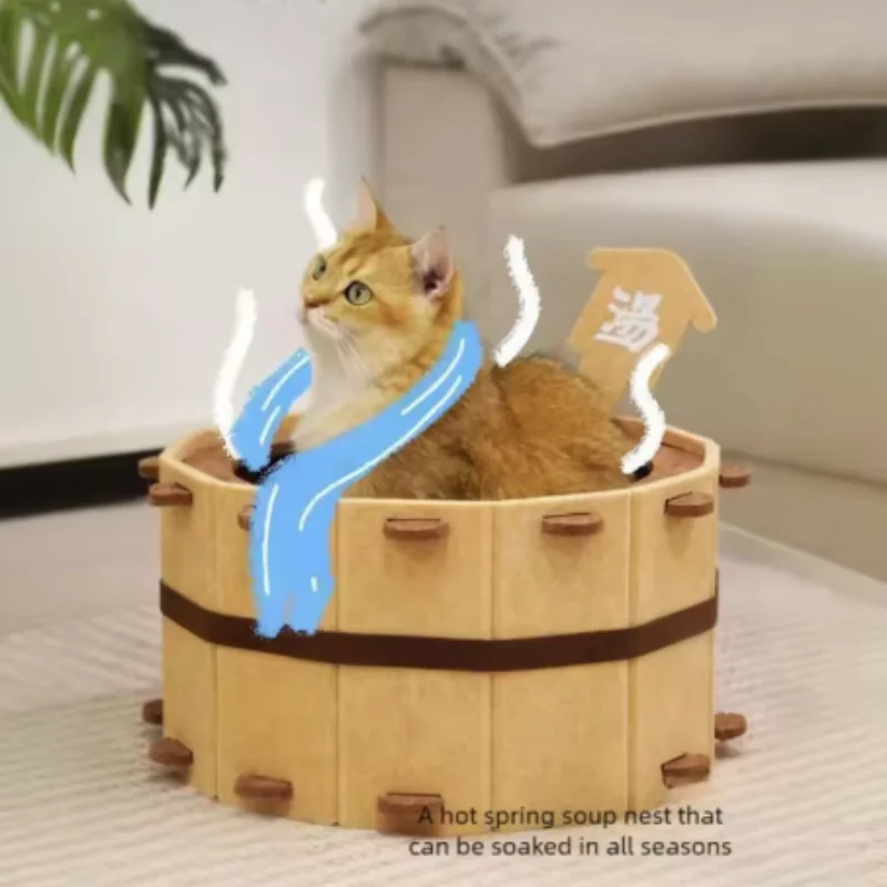 New Four Seasons Bathtub Cat House Semi-Enclosed Felt Cat Bed Sturdy Washbasin Design for Claws Sharpening And Sleeping
New Four Seasons Bathtub Cat House Semi-Enclosed Felt Cat Bed Sturdy Washbasin Design for Claws Sharpening And Sleeping