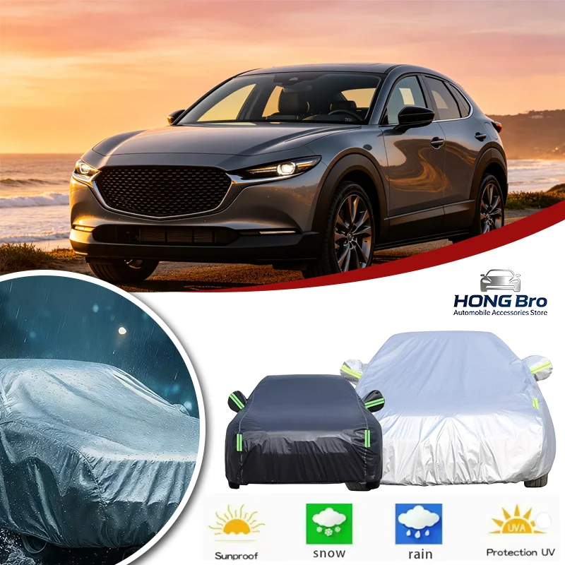 For Mazda CX30 2020-2026 Full Car Covers Oxford Fabric, Anti-UV Sunshade, Waterproof Snowproof Dustproof Outdoor Accessories
For Mazda CX30 2020-2026 Full Car Covers Oxford Fabric, Anti-UV Sunshade, Waterproof Snowproof Dustproof Outdoor Accessories