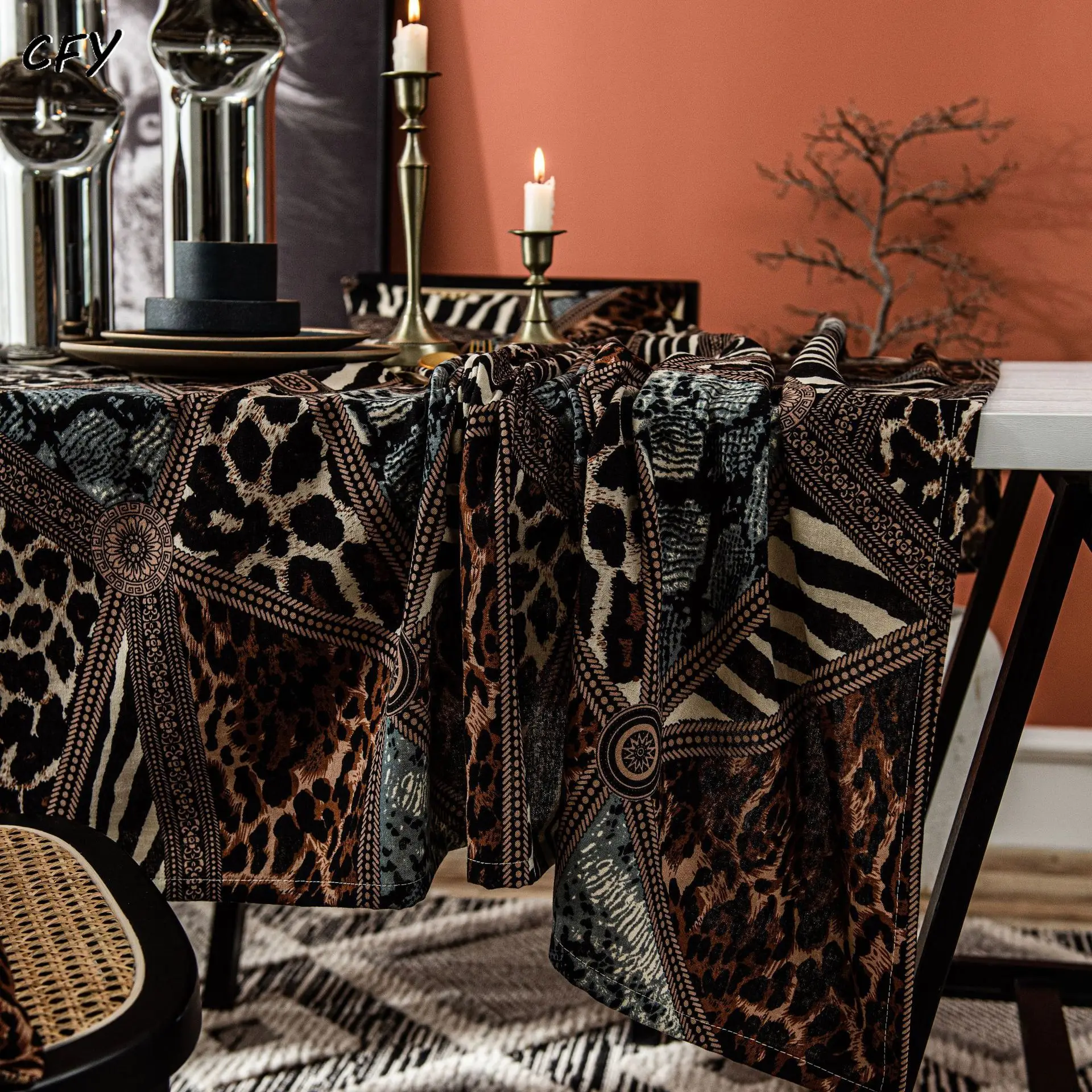 Cotton Linen American Rural Leopard Print Geometric Triangle Rectangular Table Cloth Kitchen Table Map Towel Tablecloth
Cotton Linen American Rural Leopard Print Geometric Triangle Rectangular Table Cloth Kitchen Table Map Towel Tablecloth