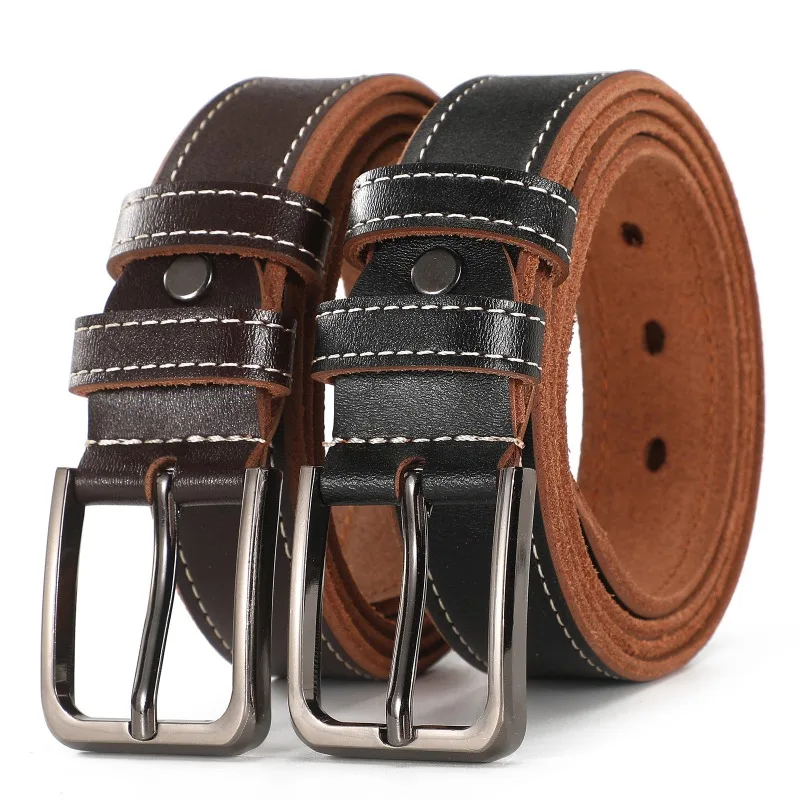 Alloy Needle Buckle Genuine Leather Cowhide Belt Men's Versatile Decorative Belt Men's High-end Denim Fashion Belt
Alloy Needle Buckle Genuine Leather Cowhide Belt Men's Versatile Decorative Belt Men's High-end Denim Fashion Belt