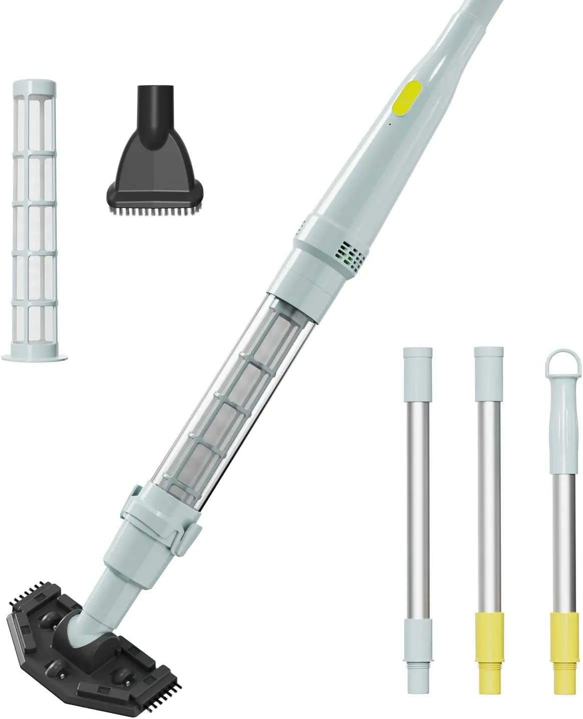 Cordless Spa Hot Tub Vacuum Cleaner, 90-Min Runtime, 20W Brushless Motor, Includes 3 Poles for Small Debris
Cordless Spa Hot Tub Vacuum Cleaner, 90-Min Runtime, 20W Brushless Motor, Includes 3 Poles for Small Debris